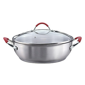 Mua Nồi Lẩu Inox 304 Đáy Từ 5 Lớp Nắp Kính Elmich 2355789 28cm